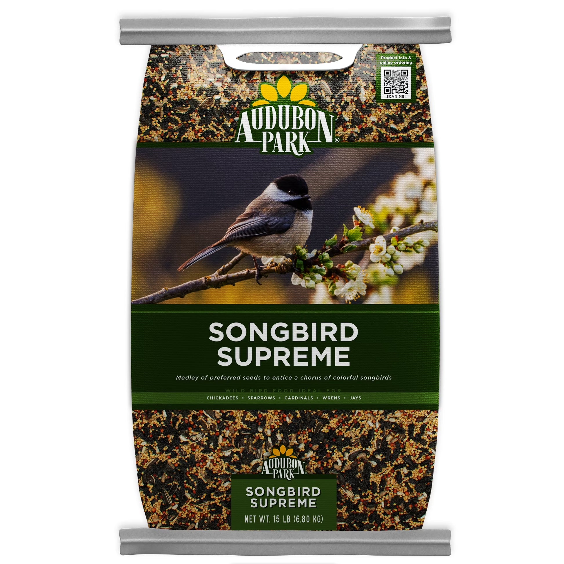 Songbird Supreme Wild Bird Food, Dry, 1 Count per Pack, 15 Lbs.