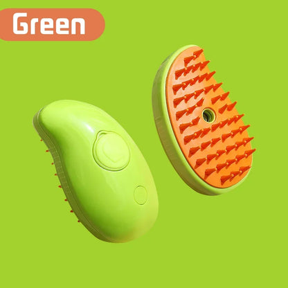 Ultimate 3-in-1 Cat & Dog Grooming Brush with Steam Spray - Effortless Hair Removal and Relaxing Massage