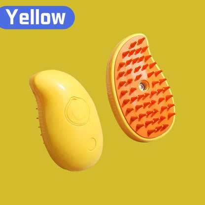 Ultimate 3-in-1 Cat & Dog Grooming Brush with Steam Spray - Effortless Hair Removal and Relaxing Massage