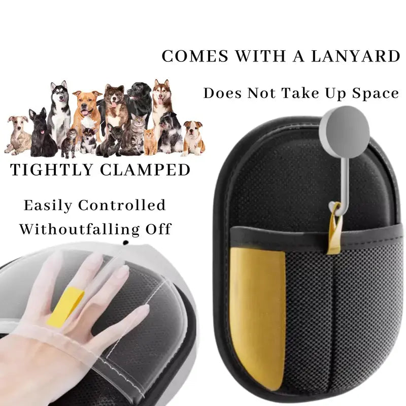 Pet Hair Remover Gloves, Petgroomer Electrostatic Gloves for Pet Hair Grooming Removal - Adjustable Wrist Strap, Breathable, Reusable, Safe for Skin, Effortless Hair Removal, Perfect for Sofas, Clothes, Bed Sheets & Curtains