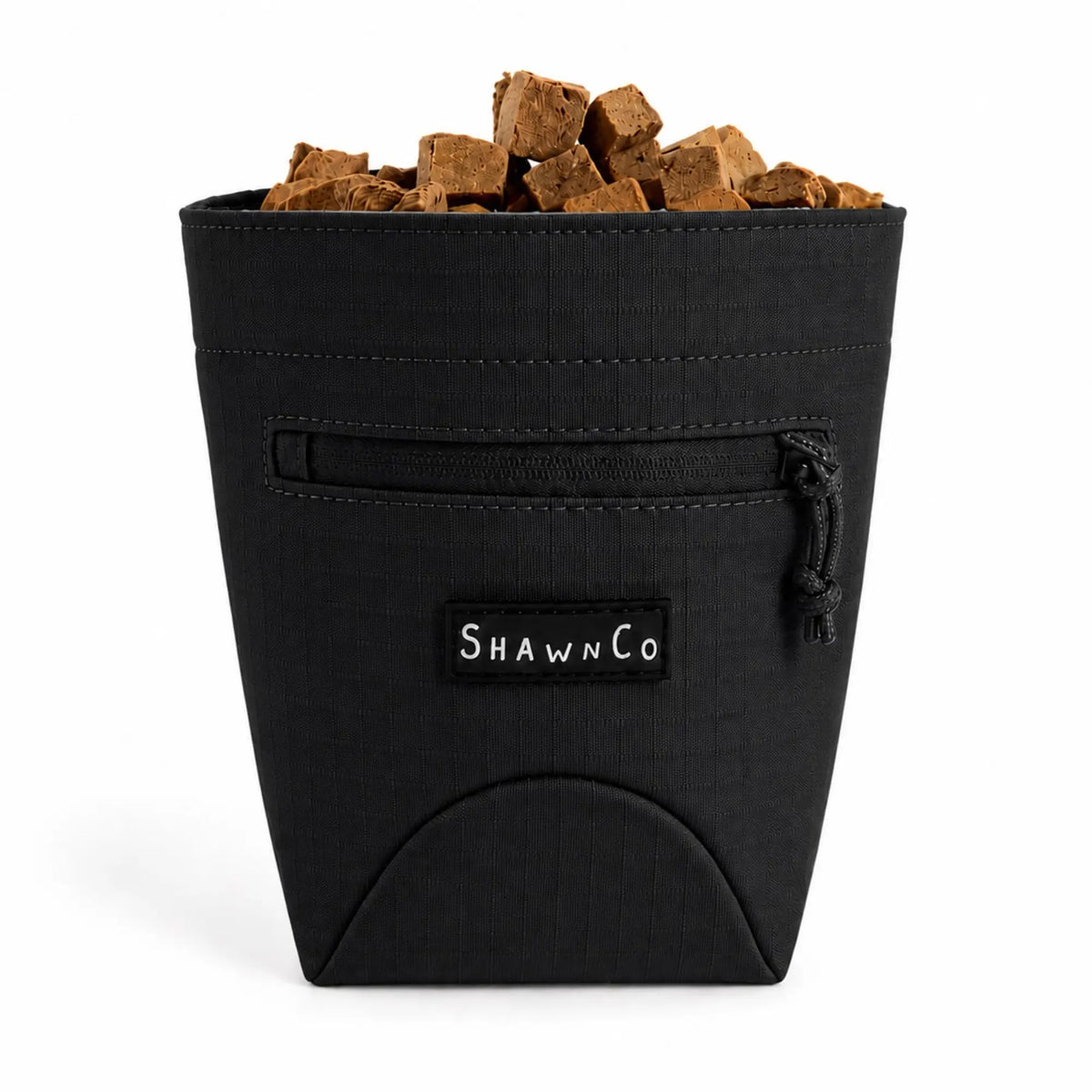 Shawnco Dog Treat Pouch - Essential Magnetic Closure Treat Bag for Hands-Free Training, Hiking & Hikes, Adjustable Waist Belt (Fits up to 52" Waist), Clip-On Option, Front Zippered Pocket (Driftwood)