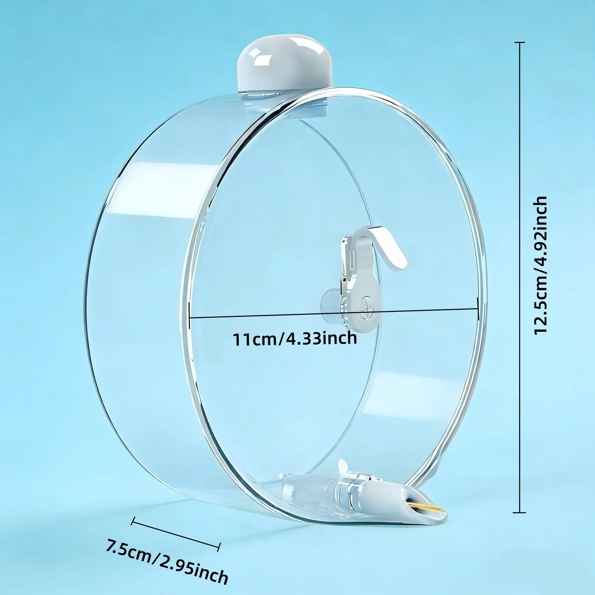Parrot Pin Valve Water Drinker, Space Capsule Design, Instant Water No Leak, Large Capacity Automatic Bird Water Bottle, Nozzle Water Feeder, Animal Bird Feeder