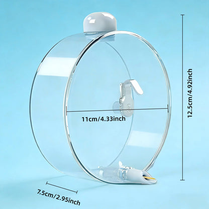 Parrot Pin Valve Water Drinker, Space Capsule Design, Instant Water No Leak, Large Capacity Automatic Bird Water Bottle, Nozzle Water Feeder, Animal Bird Feeder