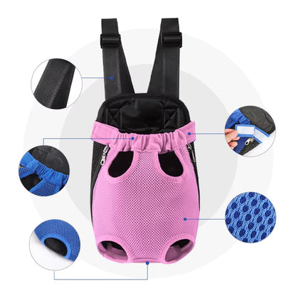 Adjustable Cat Carrier Bag Pet Double Shoulder Backpack Portable Bag Outdoor Travel Camping Hiking Pet Puppies Carrier Backpack