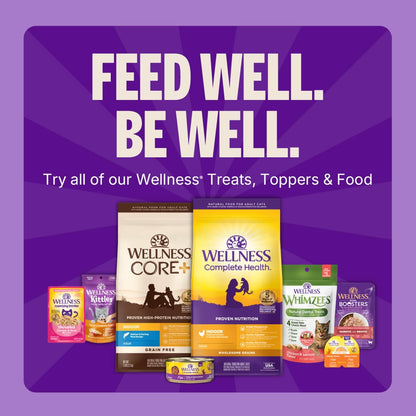 Wellness Kittles Crunchy Cat Treats, All Lifestages, Kitten to Senior, Natural, Grain Free, Chicken and Cranberry Flavor, 2 Oz Bag
